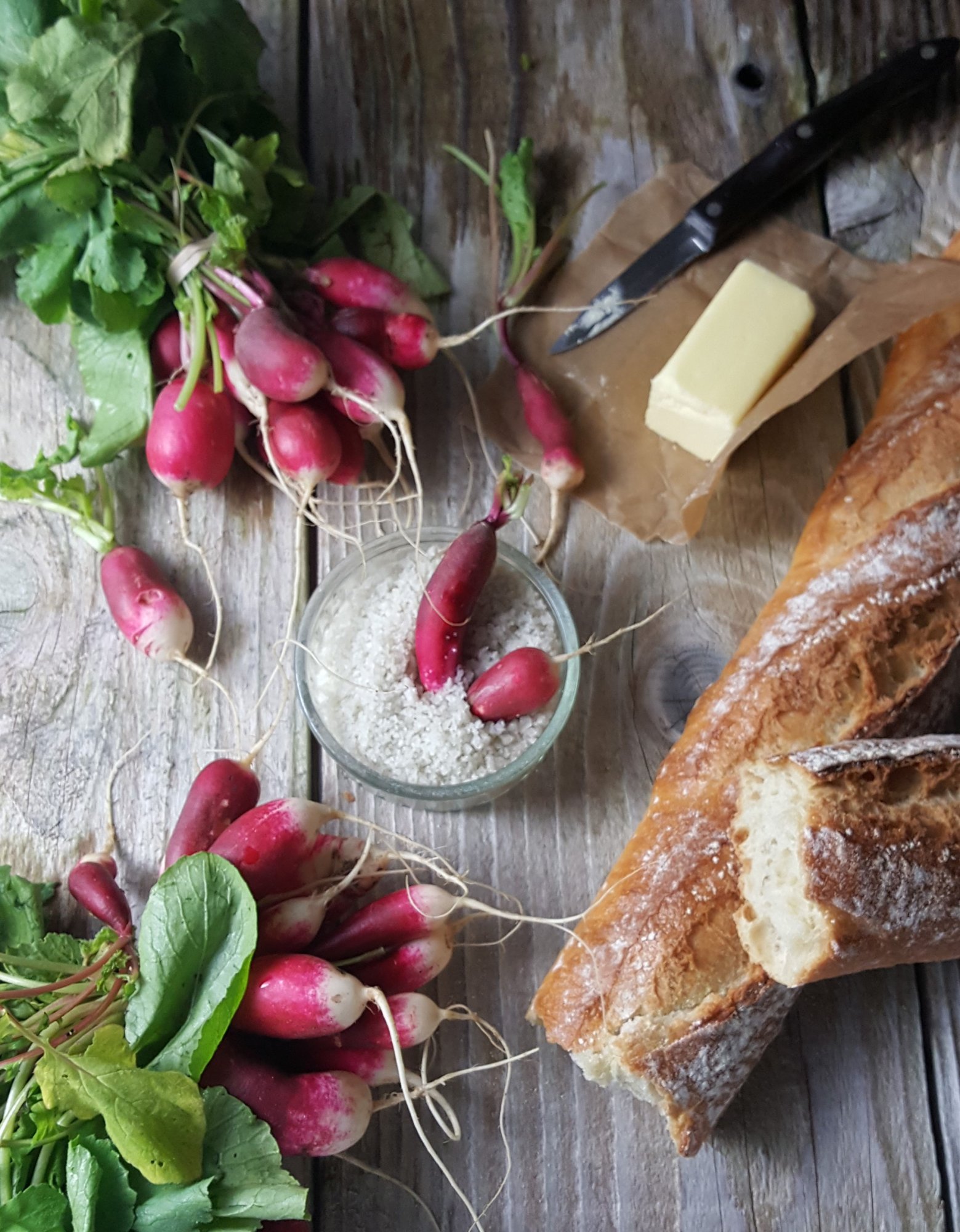 Radishes, Butter and Baguette
