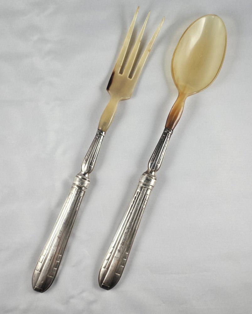 Art Deco Vintage French Salad Servers