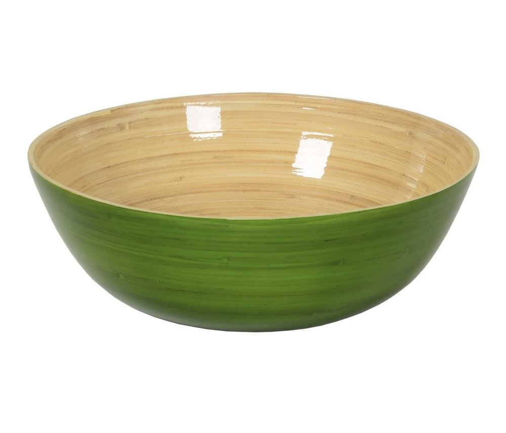 Provence Salad Bowl - Apple Green Lacquer